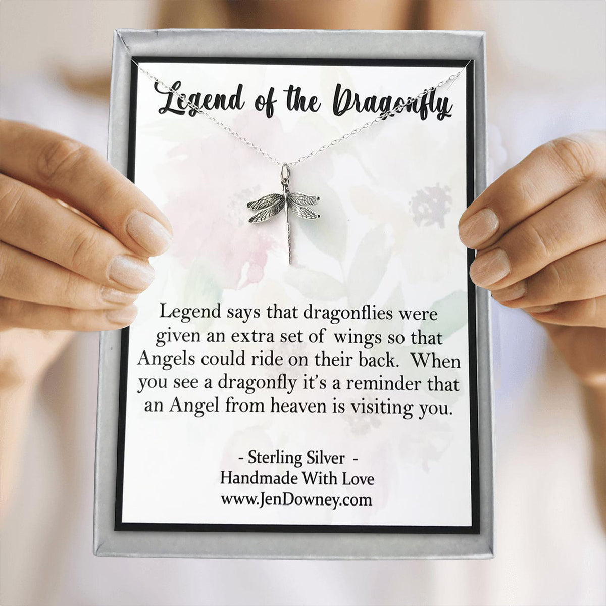 Legend of the Dragonfly Sympathy Gift Sterling Necklace – Jen Downey
