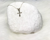 Sterling silver cross necklace