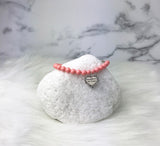 Daughter In Law Wedding Gift Pink Pearl Bracelet Sterling Silver Charm