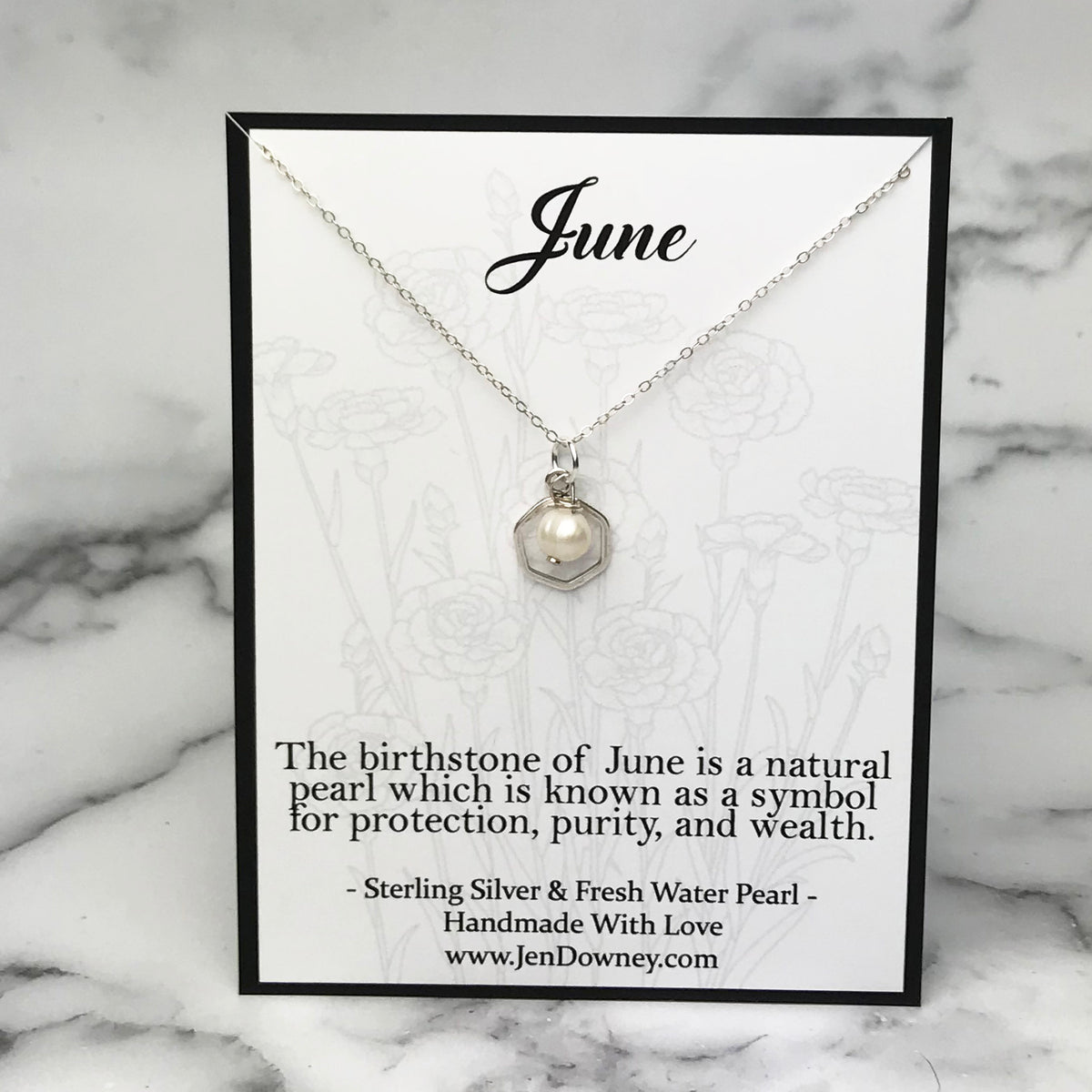 Pearl Necklace Bow Necklace June Birthstone Pearl Jewelry