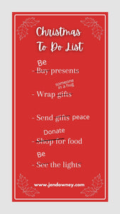 Christmas To Do List