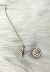 sterling silver retirement necklace airplane