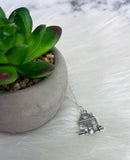 Thank You Gift For Realtor Sterling Silver Cozy Home Necklace