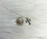First Communion Gift For Girl Sterling Silver Cross Necklace