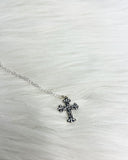 First Communion Gift For Girl Sterling Silver Cross Necklace