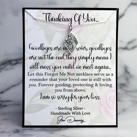 forget me not sympathy gift