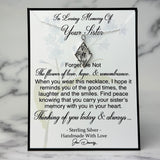 forget me not sister sympathy quote