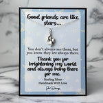 good friends are like stars friendship quote
