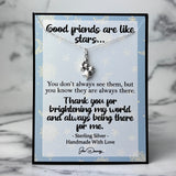 good friends are like stars friendship quote