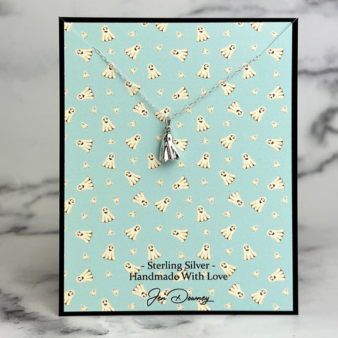 ghost necklace sterling silver