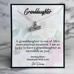 Granddaughter Is A Treasure Quote Meaningful Gift For Her Sterling Silver Grand Daughter Necklace
