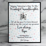 granddaughter Valentine gift from grandpa