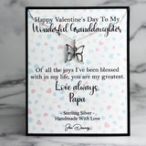 granddaughter Valentine gift from grandpa