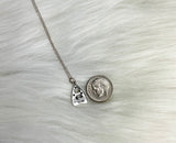 sterling silver planchette necklace