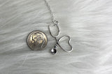 sterling silver stethoscope nurse necklace