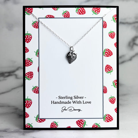 strawberry necklace
