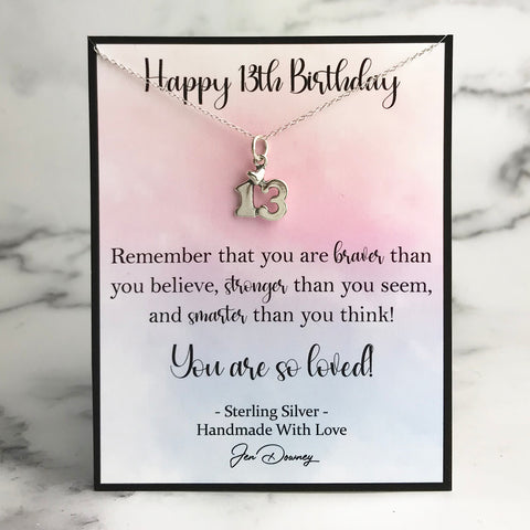 13th birthday quote gift idea