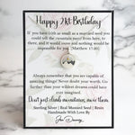 21st birthday mountain mustard seed jewelry