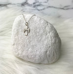 God Has Your Back Dainty Angel Necklace Sterling Silver