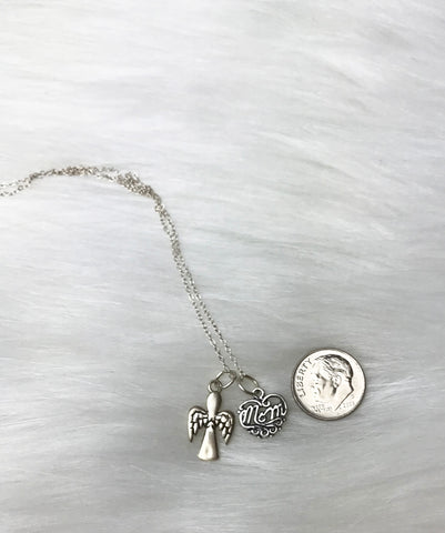 Sterling Silver Guardian Angel Necklace With Optional Personalisation - Etsy