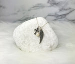 Too Perfect Miscarriage Quote Chunky Style Sterling Silver Cross Angel Wing Necklace Fresh Water Pearl