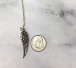 Your Wings Were Ready Sympathy Gift Sterling Silver Angel Wing Necklace