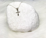 Unisex Cross for Christening Or Baptism Sterling Silver Infant Necklace