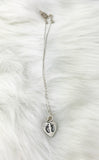baby feet heart necklace