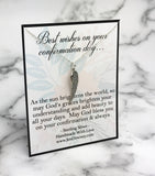 Confirmation Wishes Sterling Silver Angel Wing Necklace
