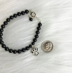 pet sympathy paw print bracelet