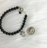 pet sympathy paw print bracelet