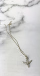 Bridesmaid Gift Sterling Silver Airplane Necklace