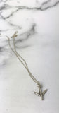 Bridesmaid Gift Sterling Silver Airplane Necklace