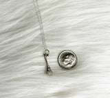 sterling silver broom necklace