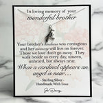 loss of brother memorial gift cardinal