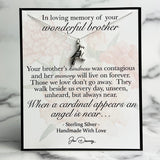 loss of brother memorial gift cardinal