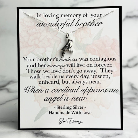 loss of brother memorial gift cardinal