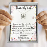 sympathy quote butterfly necklace