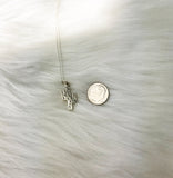 sterling silver cactus necklace