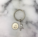 Loss of Dad Sympathy Gift Cardinal Sterling Silver Keyring