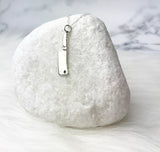 sterling silver knife necklace
