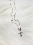Unisex Cross for Christening Or Baptism Sterling Silver Infant Necklace