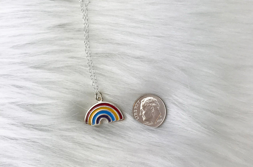 Rainbow sales baby necklace