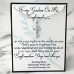 Godson Confirmation Poem Gift Sterling Silver Crucifix Necklace Keepsake