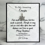 cousin Christmas gift snowflake
