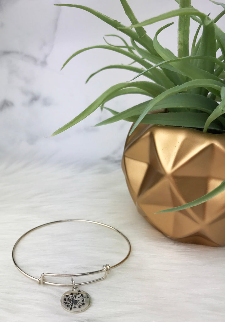 Meaningful 50th Birthday Gift For Her Sterling Silver Dandelion