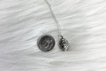 easter gift sterling silver egg necklace
