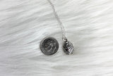 easter gift sterling silver egg necklace