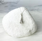Sterling Silver Eiffel Tower Paris Necklace