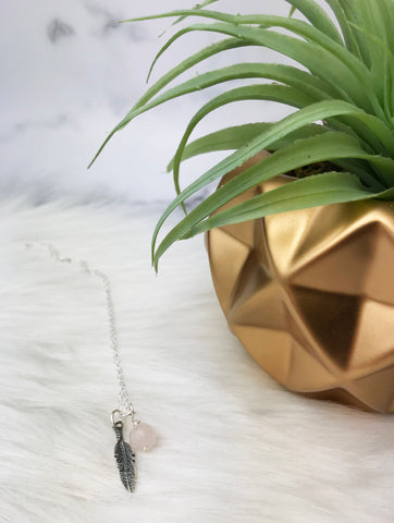 Rose Quartz Necklace - S – Tuuli Stones